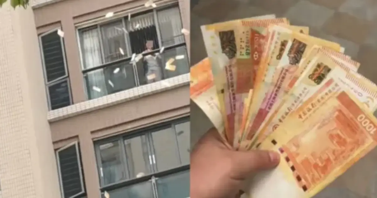  ഭർത്താവുമായി വഴക്കിട്ടു: ബാൽക്കണിയിൽ നിന്ന് നോട്ടുകൾ വലിച്ചെറിഞ്ഞ് യുവതി; തുകകേട്ട് ഞെട്ടി സോഷ്യല്‍ മീഡിയ