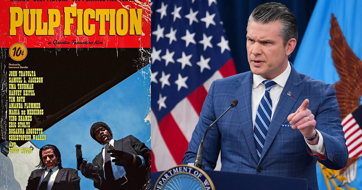 യുഎസ് സൈനികർക്ക് ആത്മവീര്യം പകരാൻ ഉദ്ധരിച്ച 'ബൈബിൾ വചനം' സിനിമാ ഡയലോഗ്; വീണ്ടും നാണംകെട്ട് പീറ്റ് ഹെഗ്‌സേത്ത് | Pete Hegseth Mocked for Quoting Movie Line as Bible Verse to US Troops in Kuwait