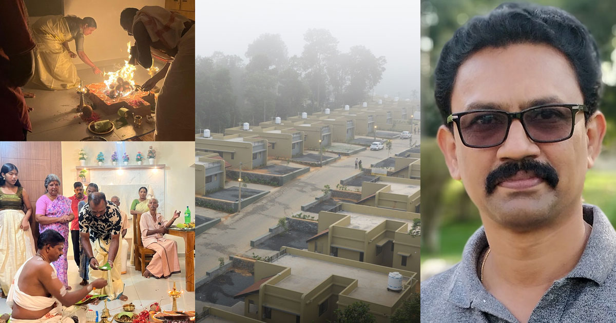 'ലീഗിന്റെ മാനവികതയ്ക്കും പ്രൊഫഷണലിസത്തിനും നൂറു മാർക്ക്'; വയനാട്ടിലെ ഭവനപദ്ധതിയെ പ്രശംസിച്ച് ടൂറിസം മുൻ ഡെപ്യൂട്ടി ഡയറക്ടർ | "100 Marks for IUML's Professionalism": Former Tourism Deputy Director Prashant Vasudev Praises Wayanad Housing Project