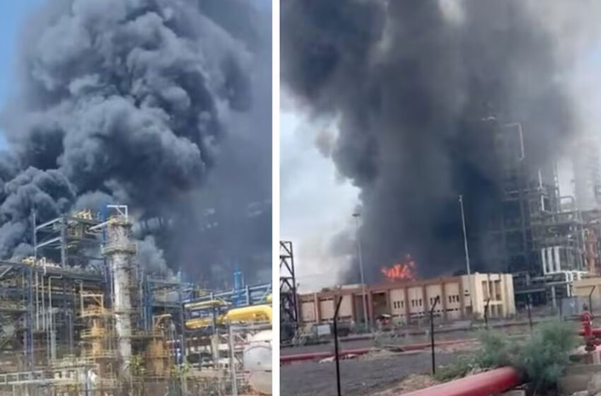  രാജസ്ഥാനിൽ നാളെ മോദി ഉദ്ഘാടനം ചെയ്യാനിരുന്ന 79,450 കോടിയുടെ ഓയിൽ റിഫൈനറിയിൽ വൻ തീപ്പിടിത്തം