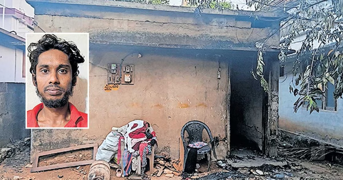 ലഹരിക്ക് 700 രുപ നൽകിയില്ല; ബന്ധുവീടിന് തീയിട്ട് യുവാവ്: പൊലീസിനെതിരെ ഗുരുതര വീഴ്ചാ ആരോപണം