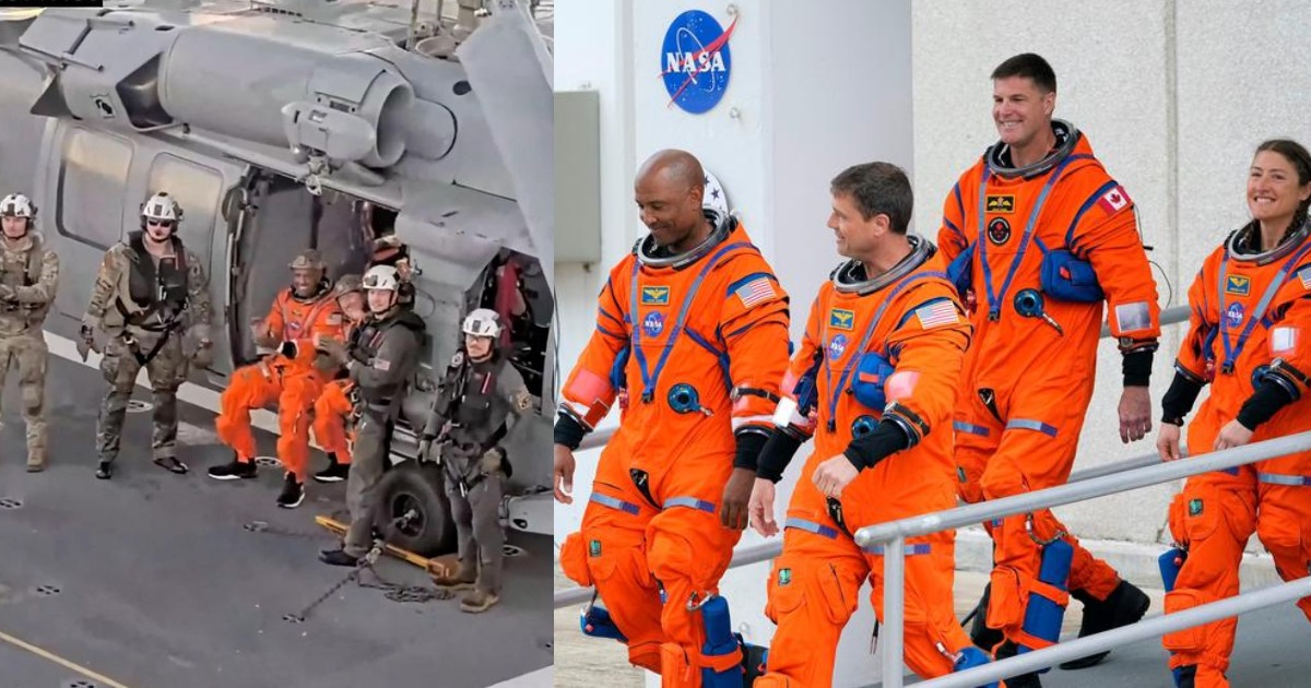  ചരിത്രം കുറിച്ച് അവര്‍ ഭൂമിയിലെത്തി; ആര്‍ട്ടെമിസ് II ദൗത്യസംഘം വിജയകരമായി ഭൂമിയിലിറങ്ങി