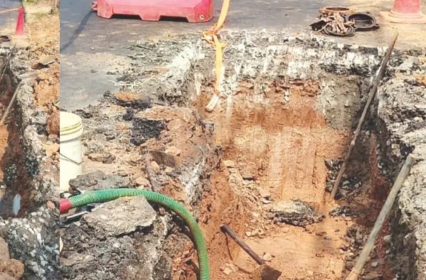  ടാർ ചെയ്ത് പിറ്റേന്ന് വെട്ടിപ്പൊളിച്ചു; കൊച്ചി-ധനുഷ്കോടി ദേശീയപാതയിൽ അപകടക്കെണിയൊരുക്കി ജല അതോറിറ്റി