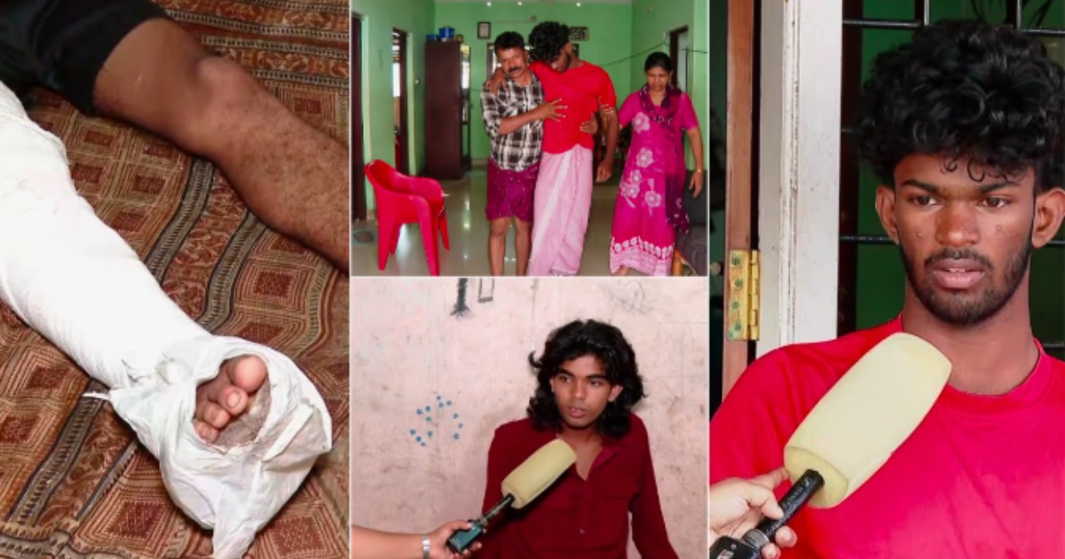 പിന്തുടര്‍ന്നെത്തിയ പൊലീസ് വാഹനം ബൈക്കിലിടിച്ച് പ്ലസ് ടു വിദ്യാർത്ഥികൾക്ക് പരിക്ക്; മർദിച്ചതായും പരാതി