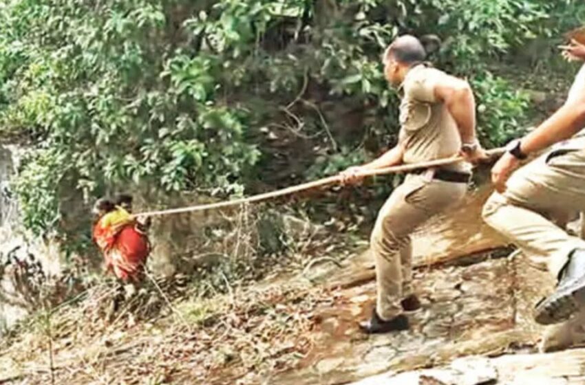  സാരിയുടെ കടുംനിറം തുണച്ചു; 35 അടി താഴ്‌ചയുള്ള ജലസംഭരണിയിൽ വീണ ലീല ജീവിതത്തിലേക്ക് തിരികെക്കയറി