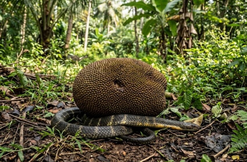  കൊച്ചിയിൽ ചക്ക വീണ് മൂർഖൻ പാമ്പ് ചത്തു