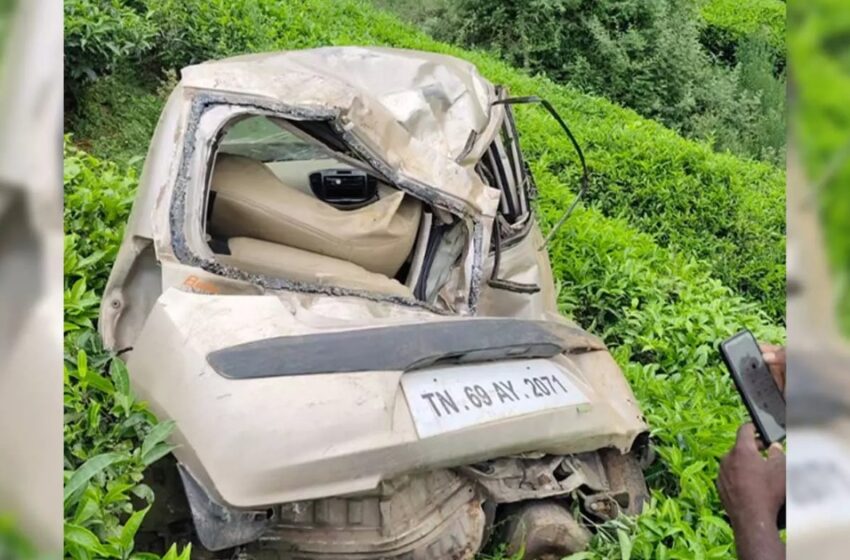  മൂന്നാറിൽ കാർ കൊക്കയിലേക്ക് മറിഞ്ഞു അപകടം: കോഴിക്കോട് സ്വദേശിയടക്കം രണ്ടുപേർക്ക് പരിക്ക്