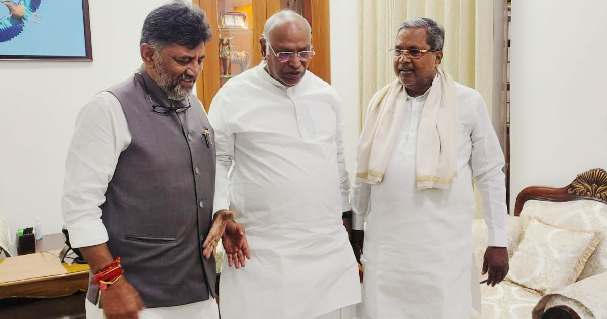 കർണാടകയിൽ വീണ്ടും ട്വിസ്റ്റ്? സിദ്ധരാമയ്യ രാജ്യസഭയിലേക്ക്; മുഖ്യമന്ത്രിയായി ഡി.കെ അല്ല, ഖാർഗെ? | Karnataka Power Tussle: Siddaramaiah to Rajya Sabha, Kharge as Next CM Instead of DK Shivakumar?