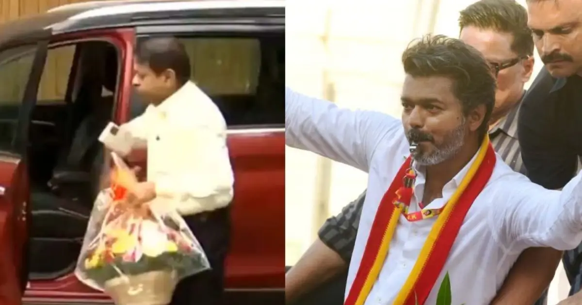  ‘സുനാമി ജാതകം’ പ്രവചനം ഫലിച്ചു; വിജയ്‌യെ നേരിൽ സന്ദർശിച്ച് ജ്യോതിഷി