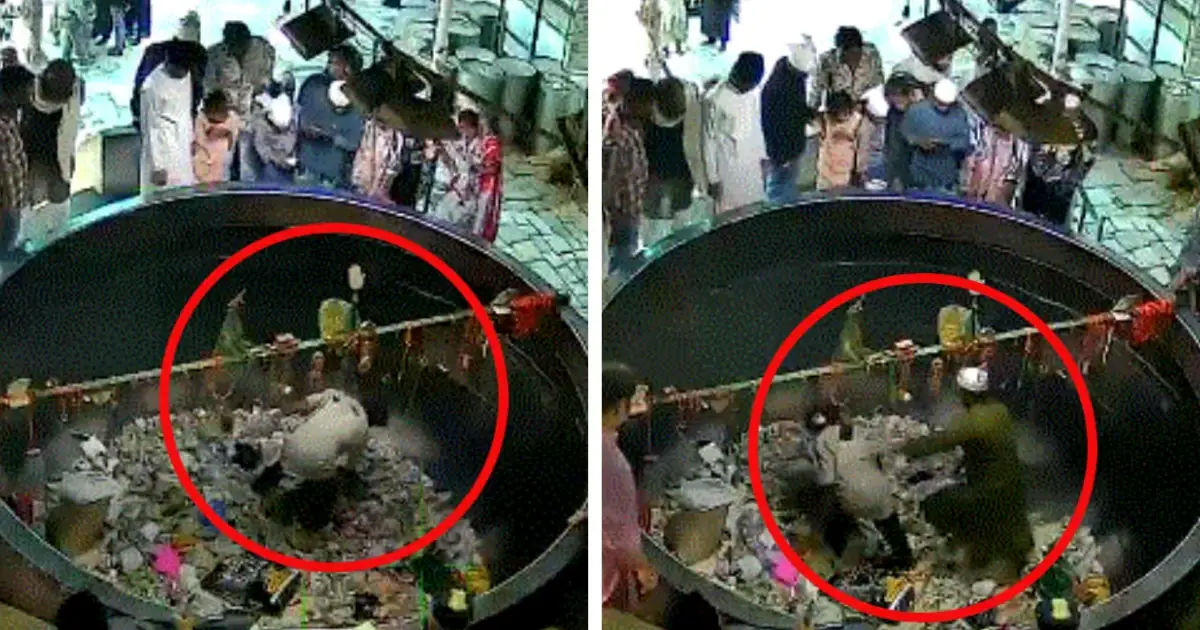 അജ്മീർ ദ‍ർഗയിലെ 'നേർച്ച പാത്ര'ത്തിലേക്ക് എടുത്തുചാടി; യുവാവിന് ക്രൂര മർദ്ദനം