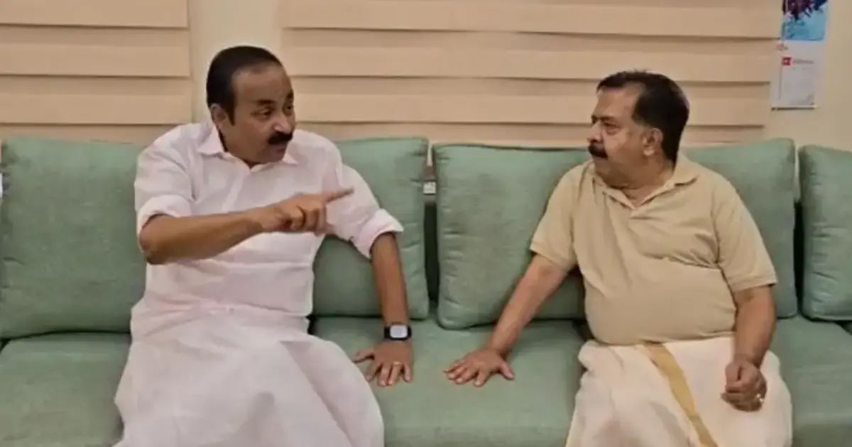  ‘ഞങ്ങള്‍ തമ്മില്‍ എന്ത് ഉപാധി ?’; രമേശ് ചെന്നിത്തലയുമായി കൂടിക്കാഴ്ച നടത്തി വി.ഡി. സതീശന്‍
