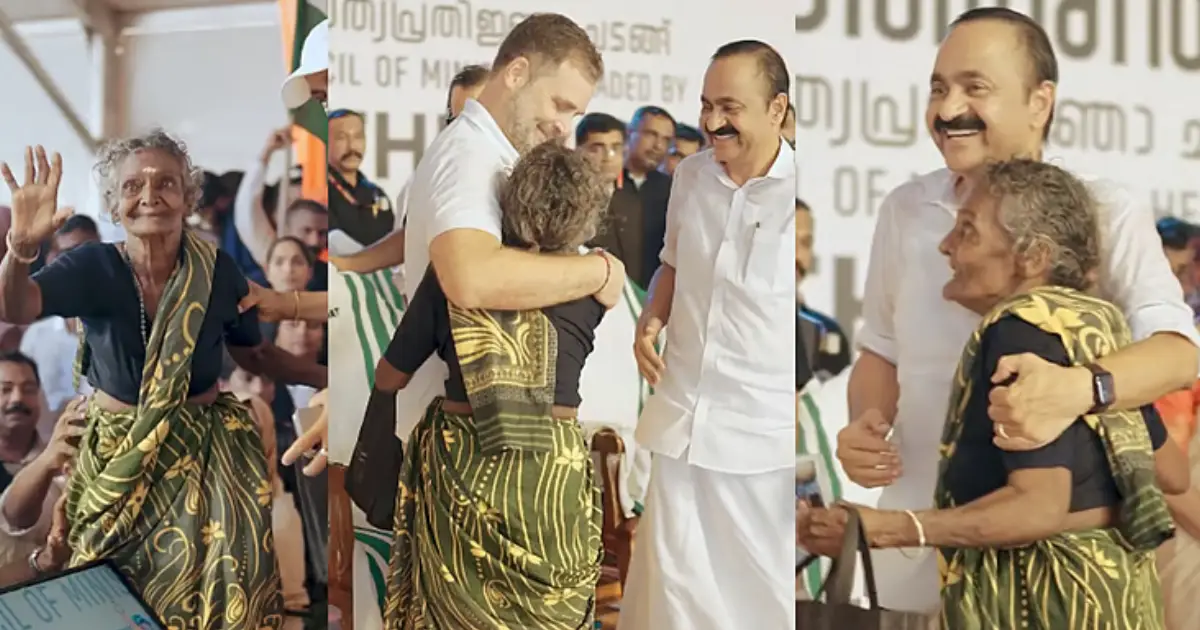  ‘മകന്റെ’ സത്യപ്രതിജ്ഞയ്ക്ക് സാക്ഷിയായി അമ്മാളു അമ്മയും; ചേർത്തുപിടിച്ച് വി. ഡി. സതീശൻ