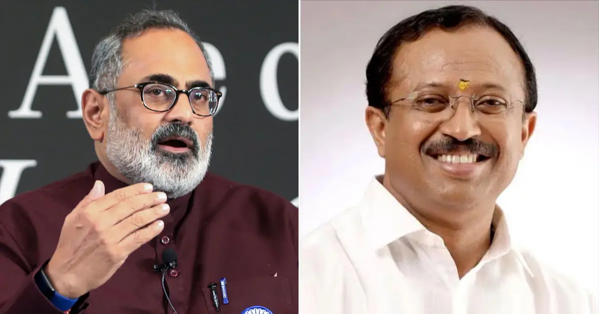 നേതൃസ്ഥാനം ആവശ്യപ്പെട്ട് വി മുരളീധരൻ, വിട്ടുകൊടുക്കാതെ രാജീവ് ചന്ദ്രശേഖർ; ബിജെപിയിൽ നിയമസഭാകക്ഷി നേതാവ് സ്ഥാനത്തിനായി വടംവലി