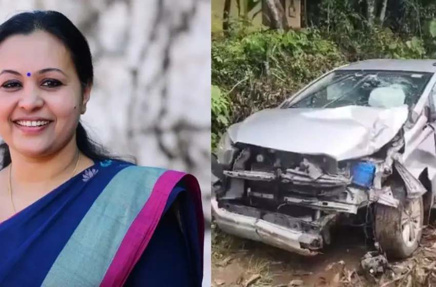  മുൻ മന്ത്രി വീണ ജോർജും കുടുംബവും സഞ്ചരിച്ച കാർ അപകടത്തിൽപ്പെട്ടു; നിയന്ത്രണം വിട്ട് ഇലക്ട്രിക് പോസ്റ്റിലിടിച്ചു