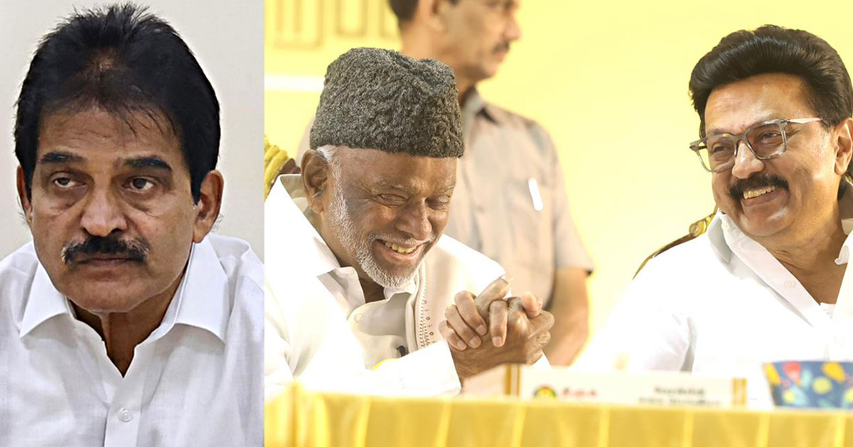 കോൺഗ്രസ് മുന്നണി വിടുകയാണെന്ന് കെ.സി വിളിച്ചുപറഞ്ഞു; ഡിഎംകെക്കൊപ്പം ഉറച്ചുനിൽക്കുമെന്ന് ലീഗ് വ്യക്തമാക്കി-ഖാദർ മൊയ്തീൻ | 'Congress Leaving Alliance,' KC Venugopal Tells IUML; Kader Mohideen Vows to Stay with DMK