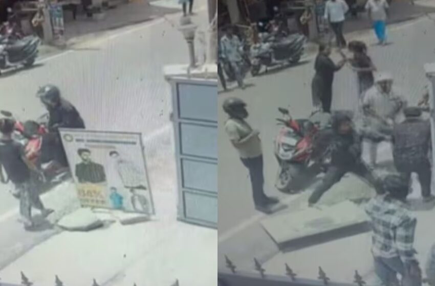  പട്ടാപ്പകൽ ഭാര്യയെ കഴുത്തറുത്ത് കൊലപ്പെടുത്താൻ ശ്രമം; യുവാവിനെ തല്ലിച്ചതച്ച് നാട്ടുകാർ