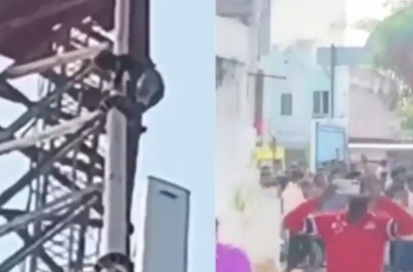  ‘കാലുപിടിക്കാം, ഒരു പാക്കറ്റ് കഞ്ചാവ് തരൂ’; മൊബൈൽ ടവറിന് മുകളിൽ കയറി യുവാവിന്റെ ആക്രോശം