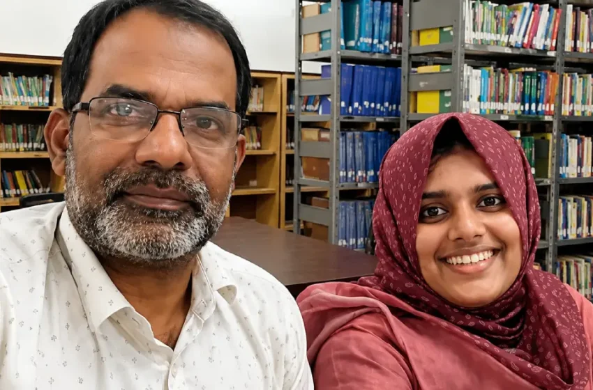  30 വർഷത്തെ അധ്യാപനത്തിന് ശേഷം വിരമിച്ചു, മകളുടെ സഹപാഠിയായി എംഎഡ് പഠനം; ഹുസൈന് എ പ്ലസ്, മകൾക്ക് രണ്ടാം റാങ്ക്