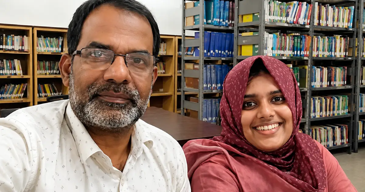  30 വർഷത്തെ അധ്യാപനത്തിന് ശേഷം വിരമിച്ചു, മകളുടെ സഹപാഠിയായി എംഎഡ് പഠനം; ഹുസൈന് എ പ്ലസ്, മകൾക്ക് രണ്ടാം റാങ്ക്