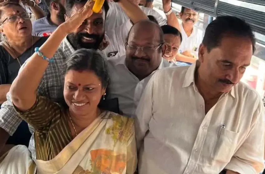  മന്ത്രി ബിന്ദു കൃഷ്ണയുടെ തലയിൽ ചൂട് പായസം വീണു, സംഭവം പ്രിയദർശിനി പദ്ധതിയുടെ ഉദ്ഘാടന യാത്രയ്ക്കിടെ