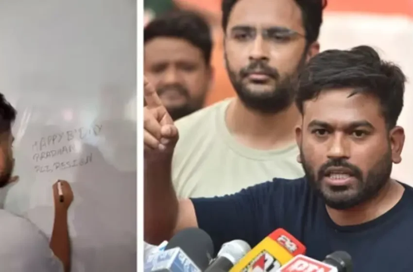  ‘ഹാപ്പി ബർത്ത്ഡേ പ്രധാൻ, സമ്മാനമായി രാജിക്കത്ത് നൽകാം, വിരലടയാളം പതിച്ചാൽ മതി’; അഭിജീത് ദിപ്കെ