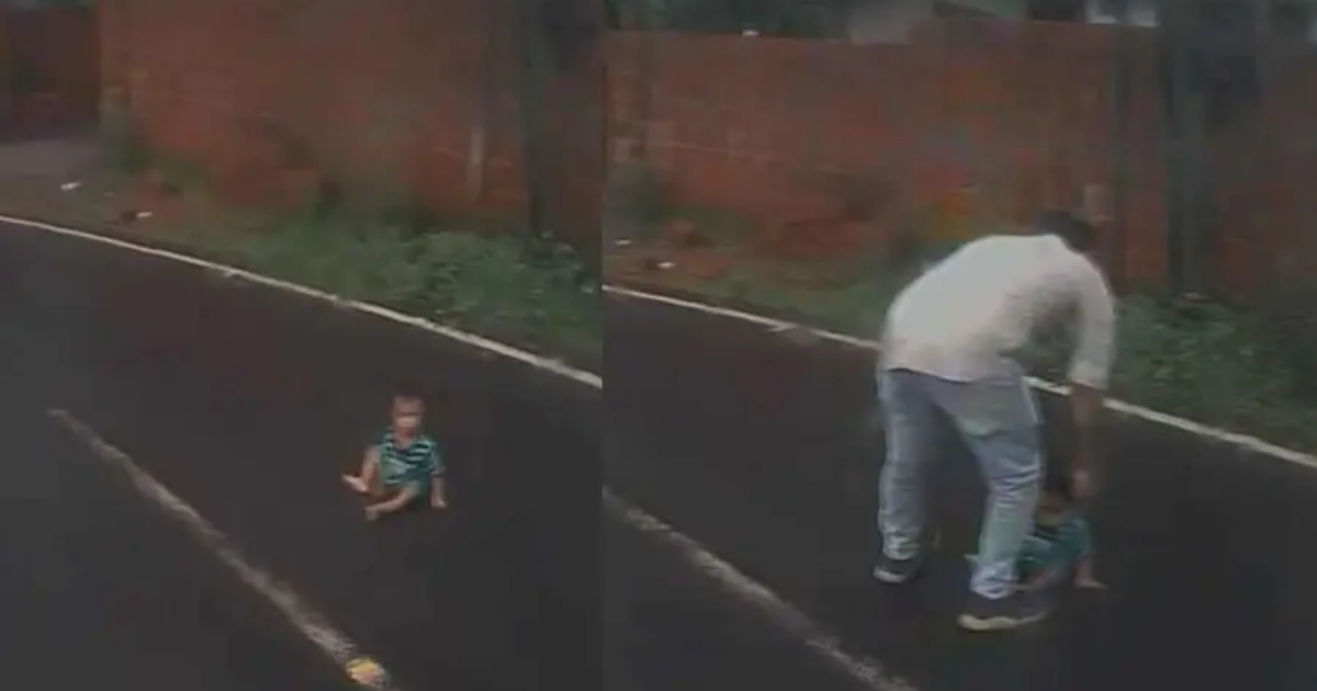 മുട്ടിലിഴഞ്ഞ് കുഞ്ഞ് നടുറോഡിൽ; രക്ഷകരായി ബസ് ജീവനക്കാർ