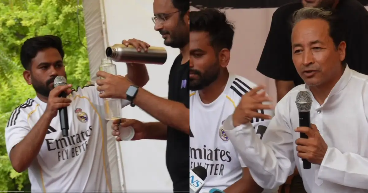  നിരാഹാരത്തിനിടെ വാങ്ചുക്ക് കുടിക്കുന്നത് ചിക്കൻ സൂപ്പോ? വ്യാജപ്രചാരണം പൊളിച്ച് സി.ജെ.പി സ്ഥാപകൻ അഭിജിത്; ചിക്കൻ സൂപ്പ് കുടിച്ചാൽ 11 കിലോ കുറയില്ലെന്ന് വാങ്ചുക്ക്