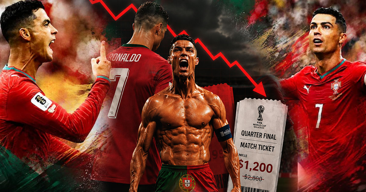 World Cup tickets Cristiano effect | ക്രിസ്റ്റ്യാനോ റൊണാള്‍ഡോ ലോകകപ്പ് ടിക്കറ്റ് ഇടിവ്