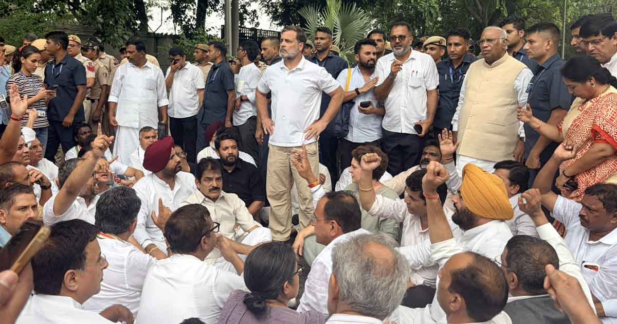 Kharge birthday cover for Congress protest 