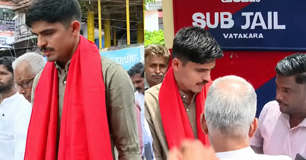 കാഫിർ സ്ക്രീൻഷോട്ട് കേസ്: പ്രതി ജിതിൻ ജയിൽമോചിതനായി; മുദ്രാവാക്യം വിളിച്ച് സ്വീകരിച്ച് സിപിഎം നേതാക്കൾ