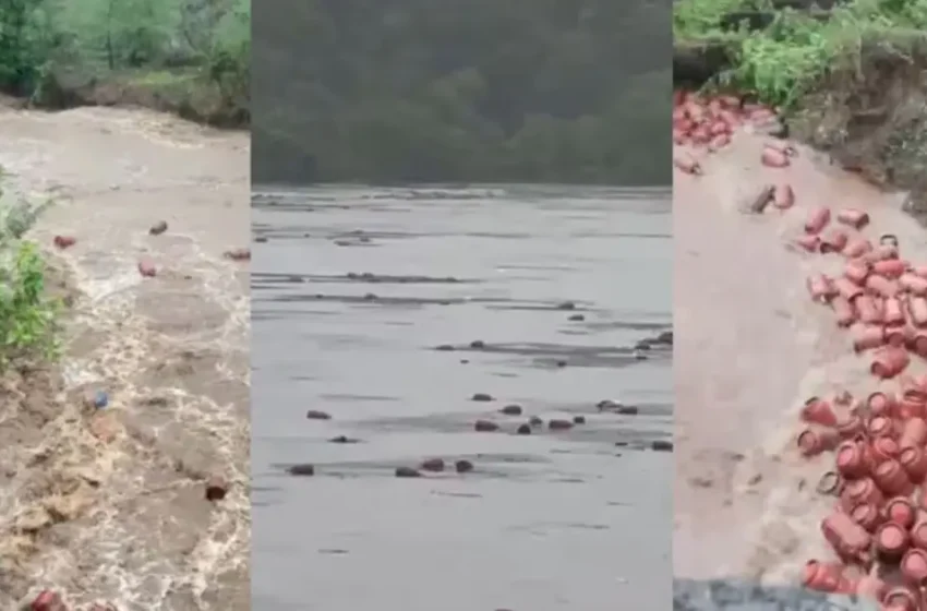  കനത്ത മഴയില്‍ മഹാരാഷ്ട്രയിലെ എല്‍പിജി പ്ലാന്റില്‍ വെളളം കയറി; ഒഴുകിപ്പോയത് 3,000 സിലിണ്ടറുകള്‍, ജീവൻ പണയം വെച്ച് പിടിച്ചെടുക്കാൻ ജനങ്ങൾ