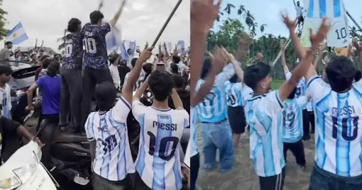 അർജന്റീന ഫാൻസിന്റെ ആഘോഷ പ്രകടനം; പടക്കം പൊട്ടിക്കുന്നതിനിടെ യുവാവിൻ്റെ വിരലുകള്‍ അറ്റു