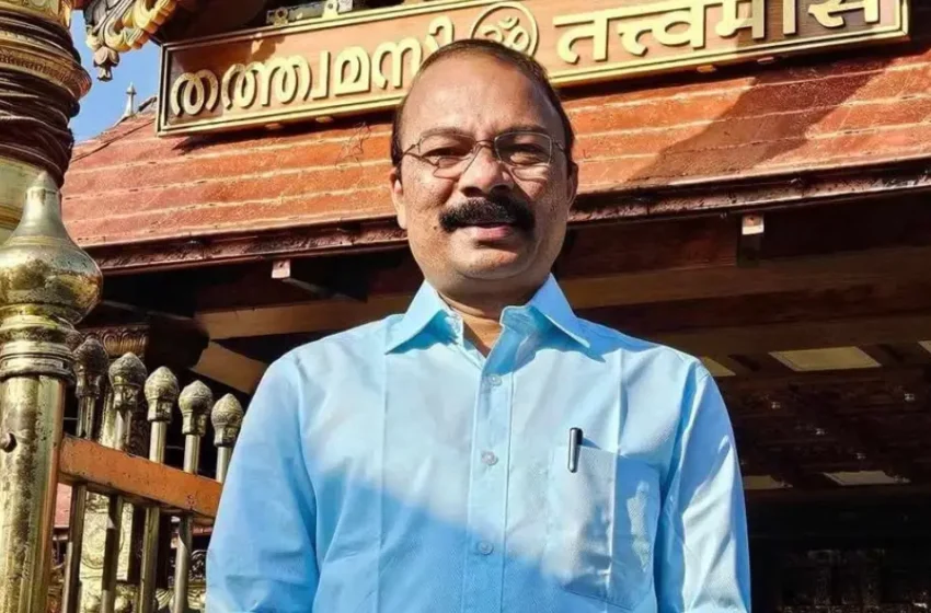  ശബരിമല സ്വർണ്ണക്കൊള്ള: ദേവസ്വം ബോർഡ് മുൻ പ്രസിഡന്റ് പി.എസ്. പ്രശാന്ത് അറസ്റ്റിൽ