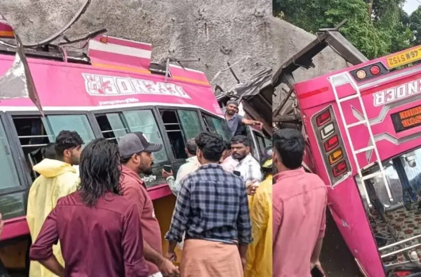  കുറ്റിപ്പുറത്ത് ബസ് ഡിവൈഡറിൽ ഇടിച്ച് തലകീഴായി മറിഞ്ഞു; ഒരാൾക്ക് ദാരുണാന്ത്യം, നിരവധി പേർക്ക് പരുക്ക്