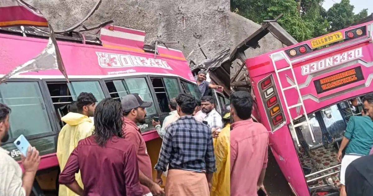  കുറ്റിപ്പുറത്ത് ബസ് ഡിവൈഡറിൽ ഇടിച്ച് തലകീഴായി മറിഞ്ഞു; ഒരാൾക്ക് ദാരുണാന്ത്യം, നിരവധി പേർക്ക് പരുക്ക്