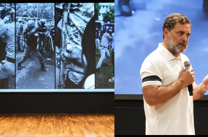  ’10 വർഷത്തിനിടെ 152 ചോദ്യച്ചോർച്ച, ഇരകളായത് 7.5 കോടി വിദ്യാർഥികൾ’; ഡല്‍ഹി പോലീസിന്റെ അതിക്രമ ദൃശ്യങ്ങള്‍ പ്രദര്‍ശിപ്പിച്ച് രാഹുല്‍ ഗാന്ധിയുടെ വാര്‍ത്താസമ്മേളനം