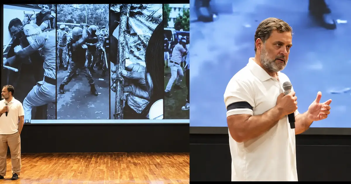  ’10 വർഷത്തിനിടെ 152 ചോദ്യച്ചോർച്ച, ഇരകളായത് 7.5 കോടി വിദ്യാർഥികൾ’; ഡല്‍ഹി പോലീസിന്റെ അതിക്രമ ദൃശ്യങ്ങള്‍ പ്രദര്‍ശിപ്പിച്ച് രാഹുല്‍ ഗാന്ധിയുടെ വാര്‍ത്താസമ്മേളനം