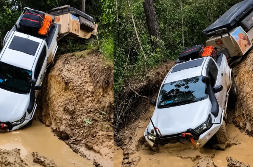  ചെളിക്കുണ്ടും കുത്തനെയുള്ള കയറ്റവും, ‘വലിയ ട്രെയിലറും വലിച്ച് അനായാസം പാ‍ഞ്ഞ് കേറിയ മൊതല്’; അമ്പരപ്പിച്ച് ടൊയോട്ട ഹൈലക്സിന്റെ ഓഫ്-റോഡ് വീഡിയോ