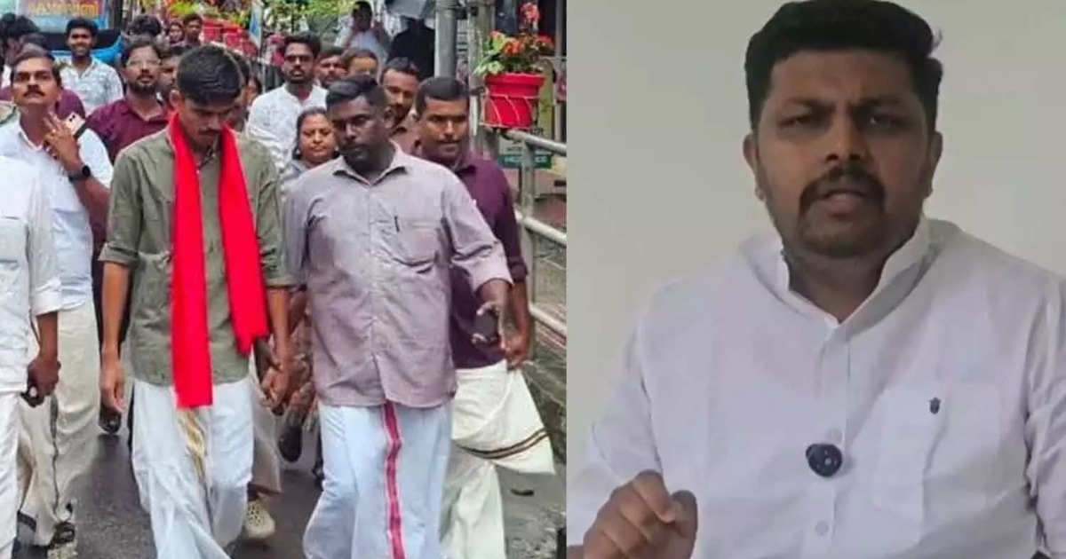 കാഫിർ സ്ക്രീൻഷോട്ട് കേസ്: ജിതിൻ ഭാസ്‌കറിന് സിപിഎം നൽകിയ സ്വീകരണം തീവ്രവാദിക്ക് നൽകുന്നതിന് തുല്യമെന്ന് യൂത്ത് കോൺഗ്രസ്
