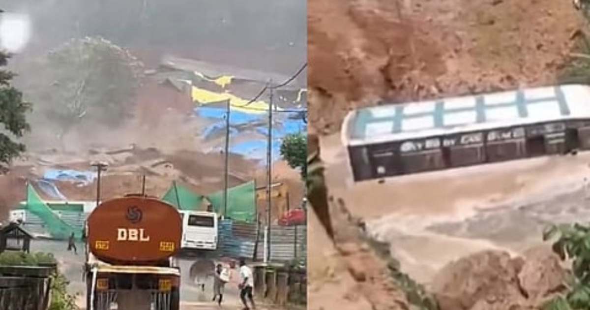 തൊഴിലാളികളുമായി എത്തിയ ബസ് ഒലിച്ചുപോയി; പള്ളിയും വീടും മണ്ണിനടിയിൽ; രക്ഷാപ്രവർത്തനം ദുഷ്കരം