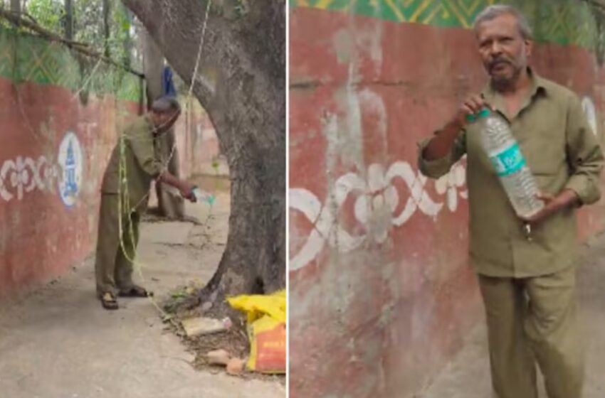  റോഡരികിൽ പരസ്യമായി മൂത്രമൊഴിച്ച ഓട്ടോ ഡ്രൈവറെക്കൊണ്ട് സ്ഥലം കഴുകിച്ച് യുവാവ്; വിഡിയോ വൈറൽ