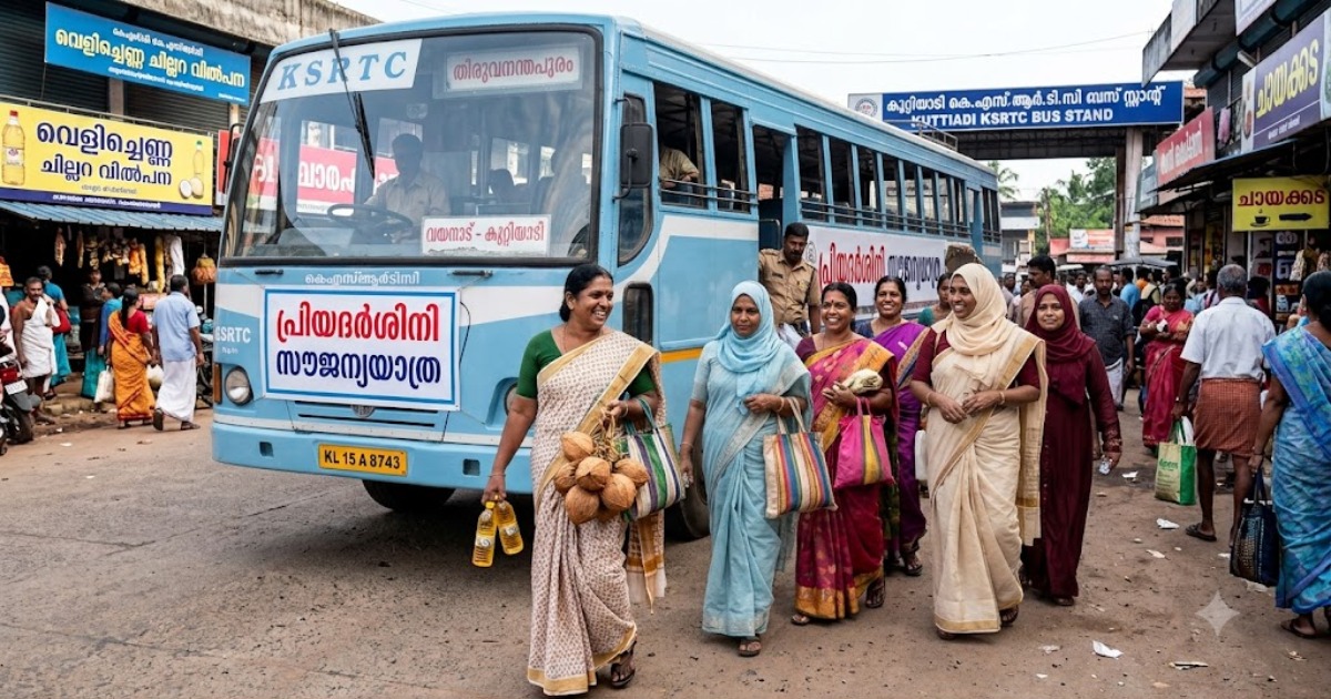 തേങ്ങയും വെളിച്ചെണ്ണയും വാങ്ങാൻ സ്ത്രീകൾ കുറ്റിയാടിയിലേക്ക്; പ്രിയദർശിനി സൗജന്യയാത്ര തുണയായി
