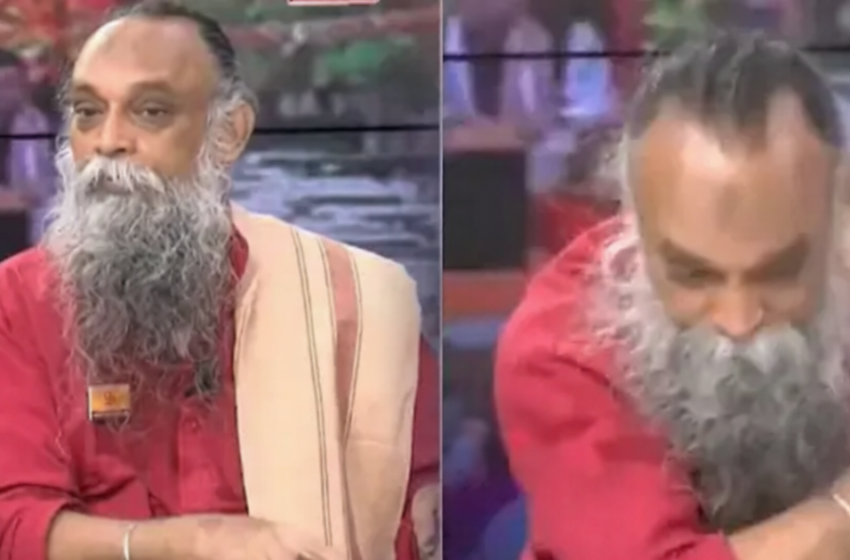  ചാനൽ ചർച്ചയിൽ അയോധ്യയിലെ ഫണ്ട് തട്ടിപ്പും മതത്തെ രാഷ്ട്രീയ നേട്ടത്തിനായി ഉപയോഗിക്കുന്നതുംചോദ്യം ചെയ്തു; ഹിന്ദു ആക്ടിവിസ്റ്റിനെ ചെരിപ്പൂരി മർദിച്ച് ബിജെപി നേതാവ്