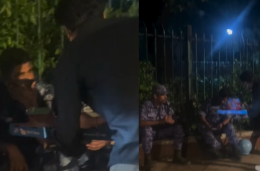  സിജെപി പ്രതിഷേധത്തിൽ ആർഎഎഫ് ഉദ്യോഗസ്ഥർക്ക് ഭക്ഷണം പങ്കുവെച്ച് വിദ്യാർത്ഥികൾ