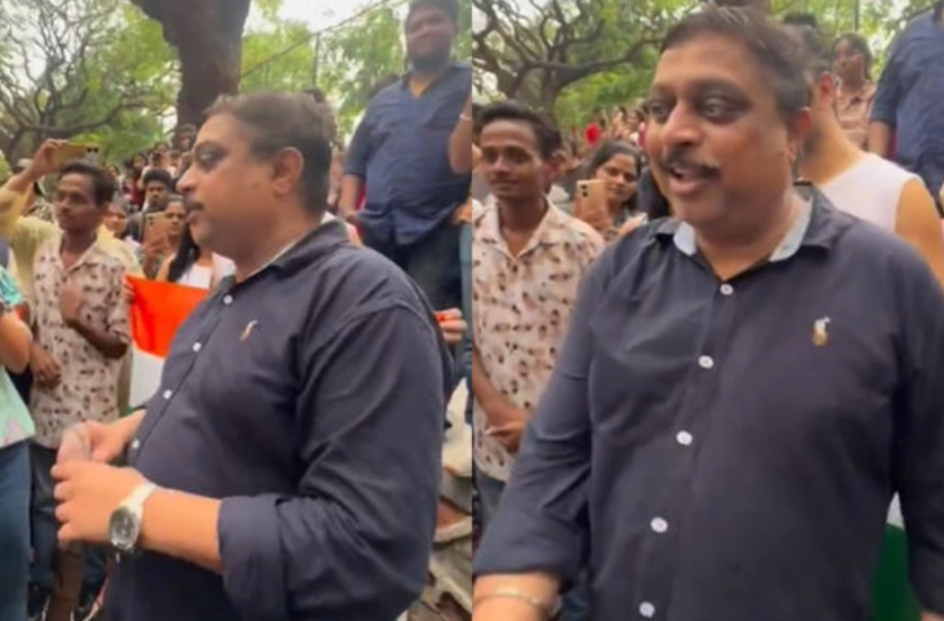  സിജെപി പ്രതിഷേധത്തിനിടെ കളിയാക്കിയ മാധ്യമ പ്രവർത്തകനോട് മാപ്പ് പറഞ്ഞ വിദ്യാർത്ഥികൾക്ക് കയ്യടിച്ച് സോഷ്യൽ മീഡിയ