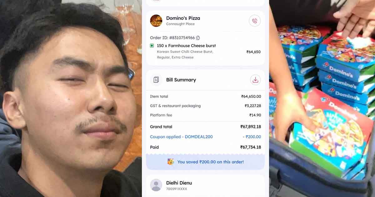 Nagaland Man Orders Pizzas to Jantar Mantar