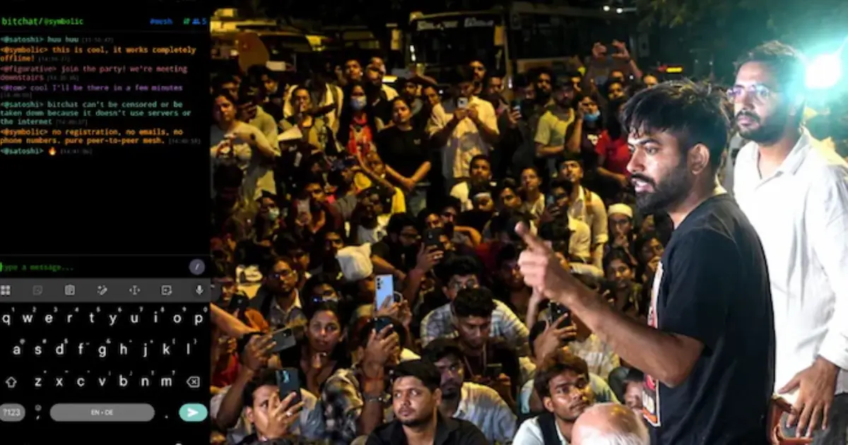ഡൽഹി പൊലീസിനെ വട്ടംകറക്കി ജെൻസി പിള്ളേർ; ഇന്റർനെറ്റ് വിലക്കിനെ മറികടക്കാൻ 'ബിറ്റ്ചാറ്റ്' ഉപയോ​ഗിച്ച് ആശയവിനിമയം നടത്തി പ്രതിഷേധക്കാർ