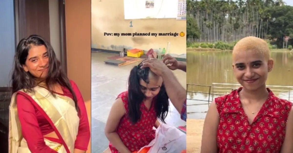  ‘അമ്മ കല്യാണം ആലോചിക്കുന്നു, വേണ്ടെന്ന് പറഞ്ഞി‌ട്ട് കേൾക്കുന്നില്ല’; തല മൊട്ടയടിച്ച് പെൺകുട്ടി, ​ഈ ഐഡിയ പൊളിയെന്ന് സോഷ്യൽ മീഡിയ