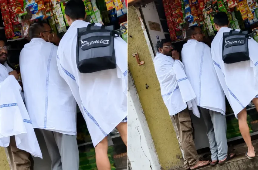  ‘ടിക്കറ്റിനൊപ്പം ബെഡ്ഷീറ്റും ഫ്രീയാണോ?’; റെയിൽവേയുടെ ബെഡ്ഷീറ്റ് പുതച്ച് മാർക്കറ്റിൽ യുവാക്കൾ; തമാശയ്ക്കൊപ്പം മോഷണത്തിനെതിരെ രൂക്ഷവിമർശനവും