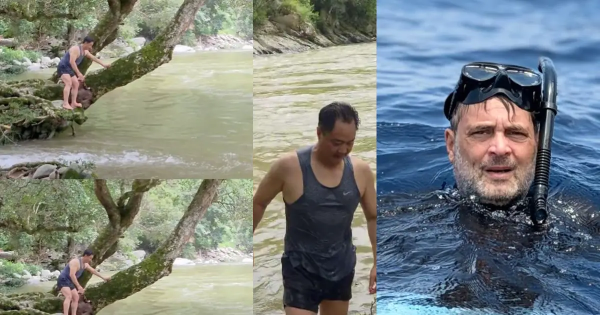 ഇവിടെ ഞാനാണ് കില്ലാഡി, ഈ പുഴയിൽ നീന്തണമെങ്കിൽ രാഹുൽ ​ഗാന്ധിക്ക് പ്രത്യേക പരിശീലനം വേണ്ടി വന്നേക്കാം'; വീണ്ടും ഫിറ്റ്നസ് വെല്ലുവിളിയുമായി കിരൺ റിജിജു